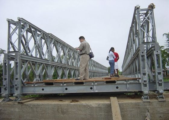 Q460C Steel Bailey Bridge Portable Foot Bridge Light Weight